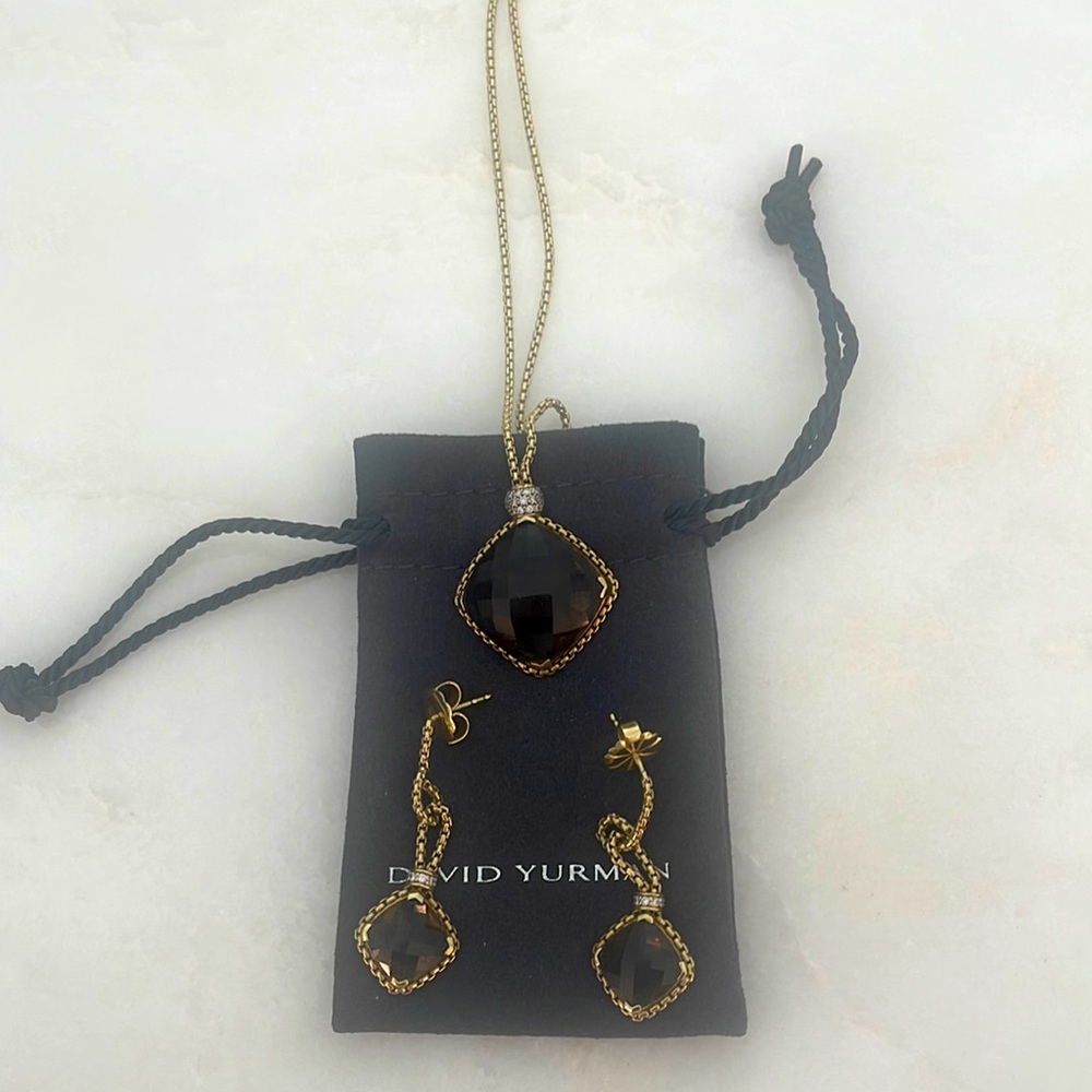 David turnabout necklace and earrings